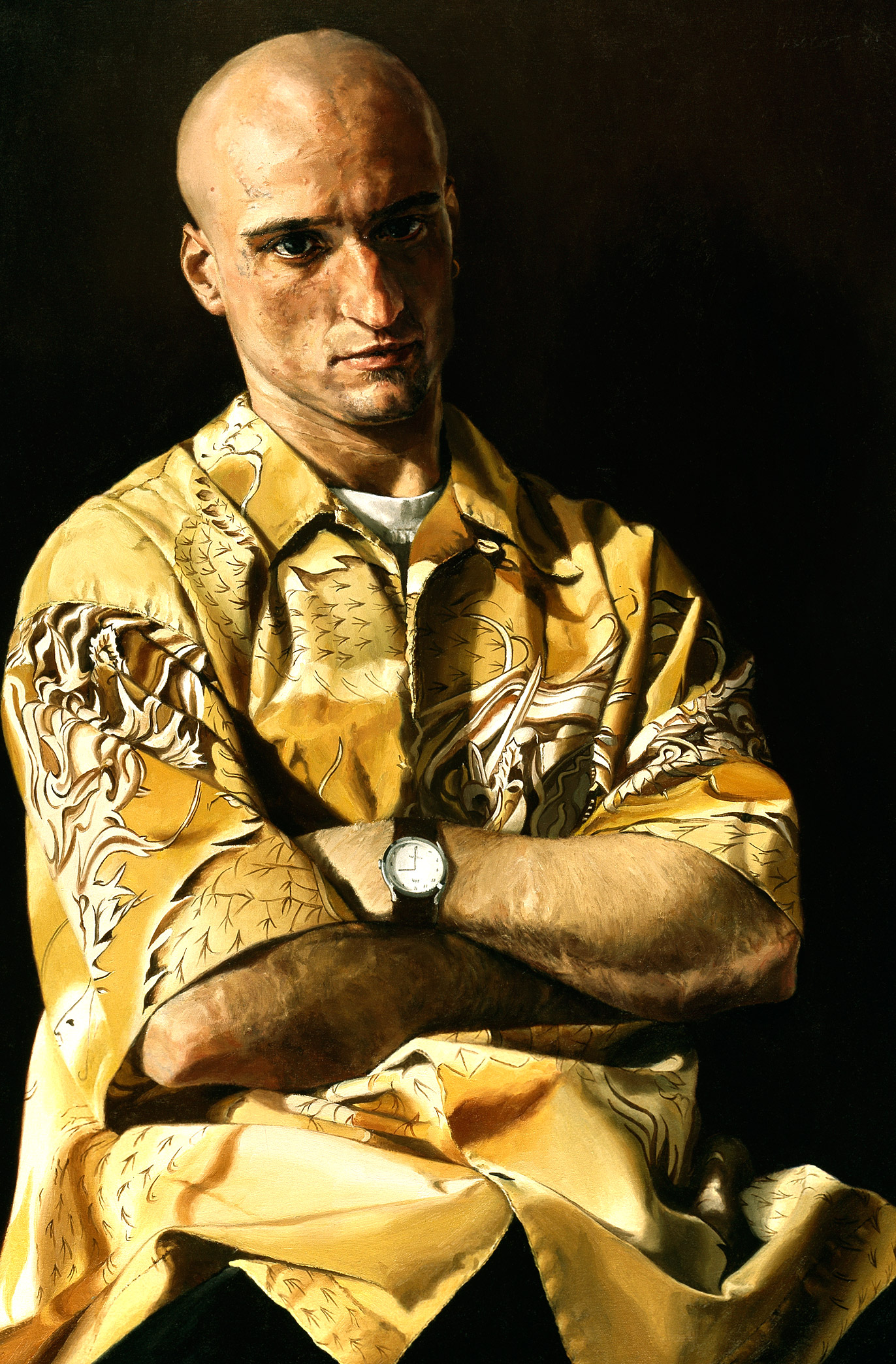   Map: Portrait of Brendan , Oil on Canvas, 2003, 36" x 24" 