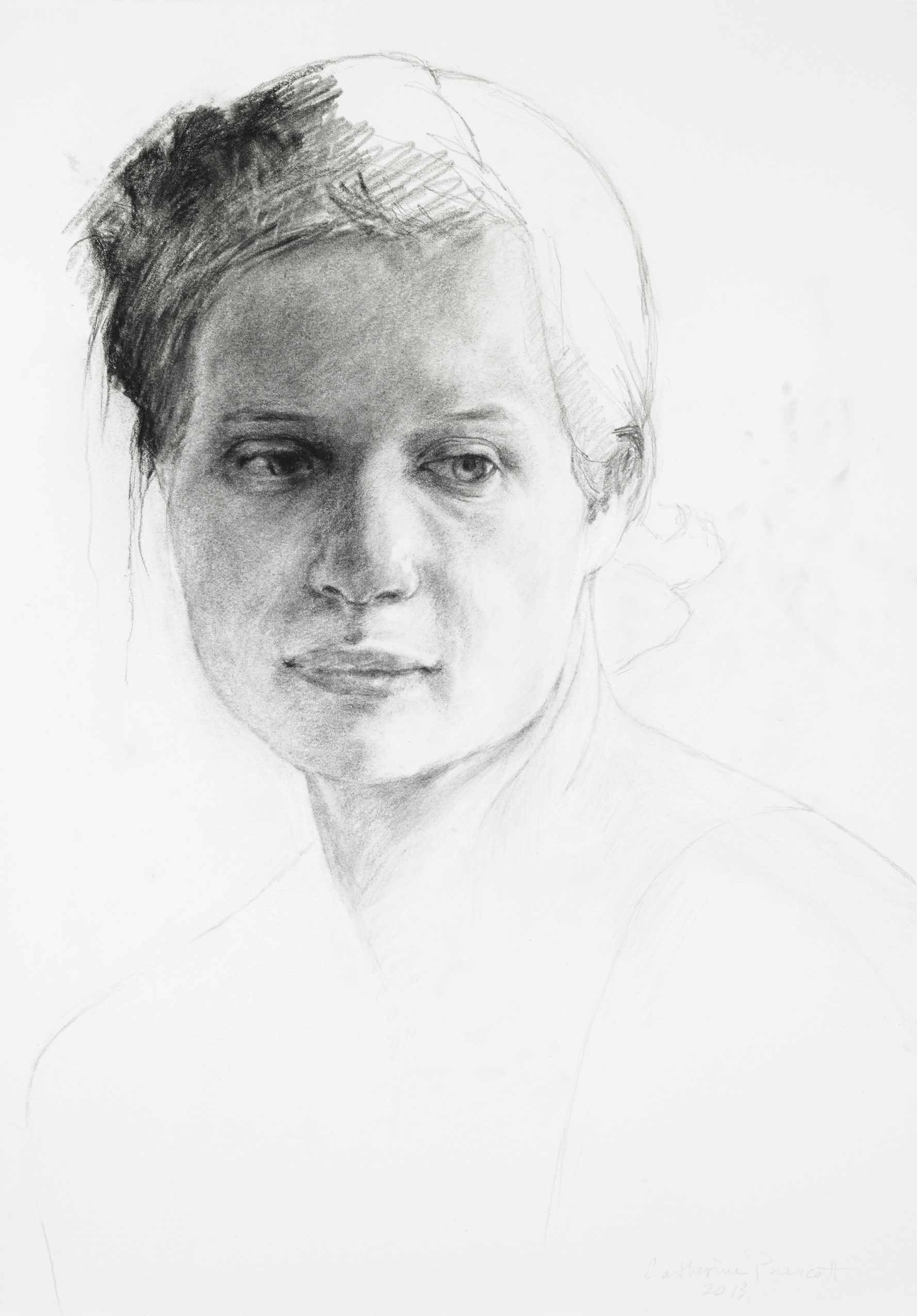   Study of Elle , Graphite on Paper, 2013, 19 x 13 1/4, Collection State Museum of Pennsylvania 