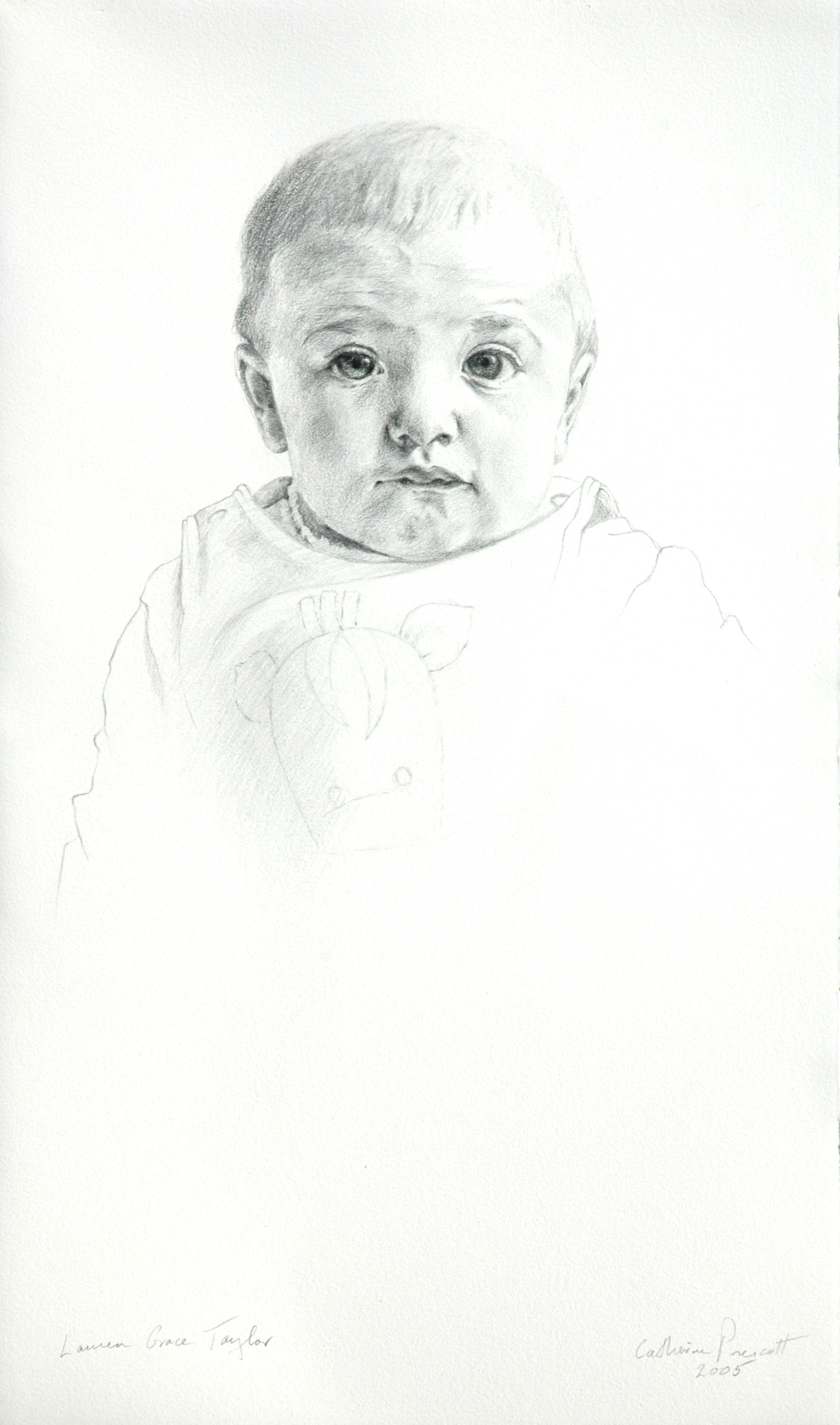   Lauren Grace Taylor , Graphite on Paper, 2005, 22" x 13", Private Collection 