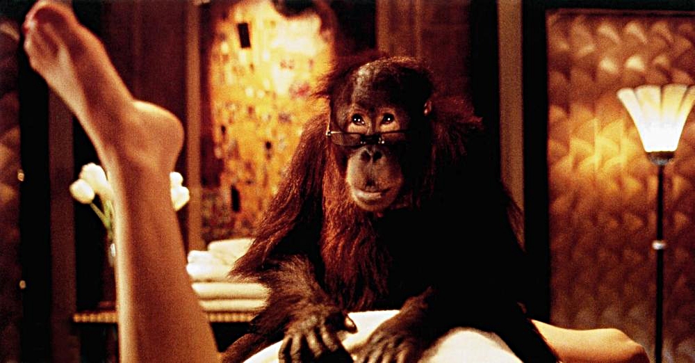  In the 1996 movie,&nbsp; Dunston Checks In,  Bassey played Mrs. Dellacroce and enjoyed a hilariously seductive scene with Dunston the orangutan! 