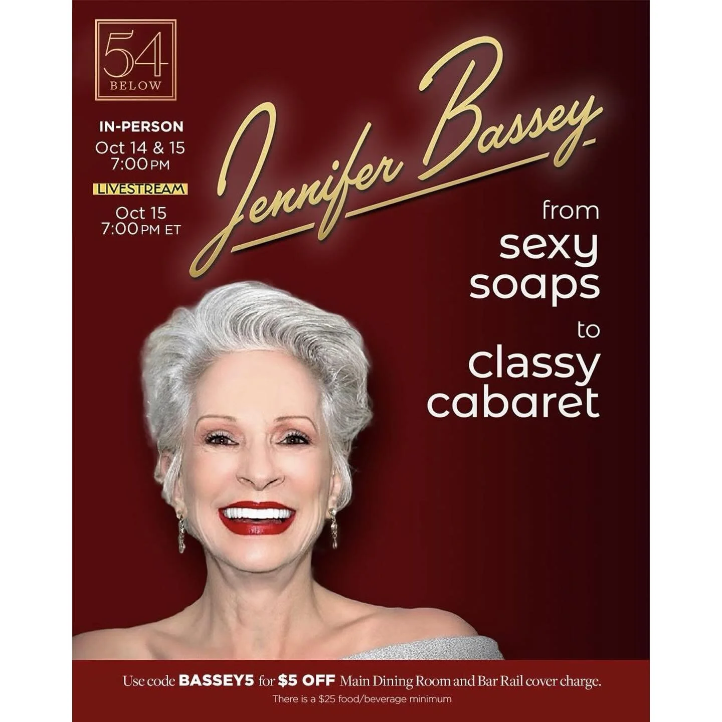 🎤Darlings, why should New York have me all to itself? On October 15th, I&rsquo;m streaming my show everywhere! Consider this your personal invitation to enjoy the night with me&mdash;virtually. Click the link in my bio for tickets! 🎟️