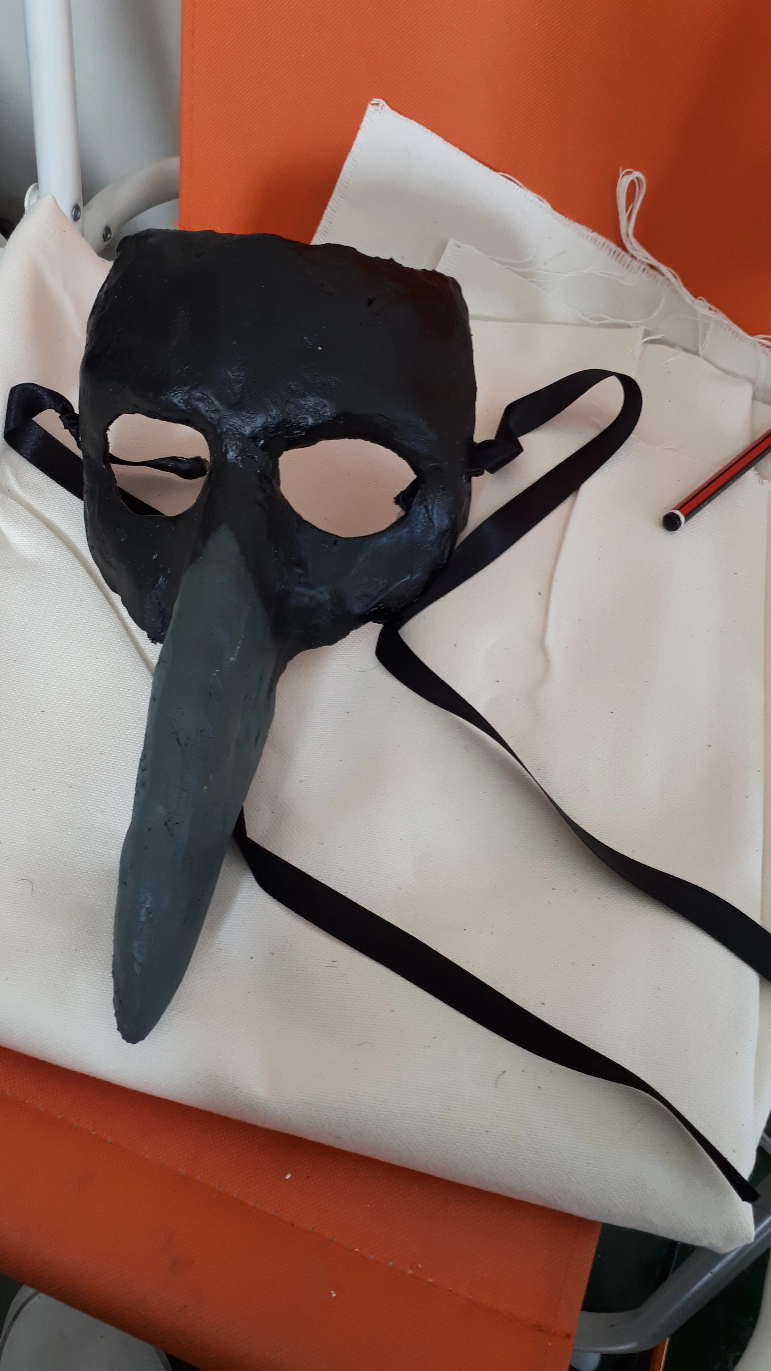 The Sluagh mask made from plaster bandage