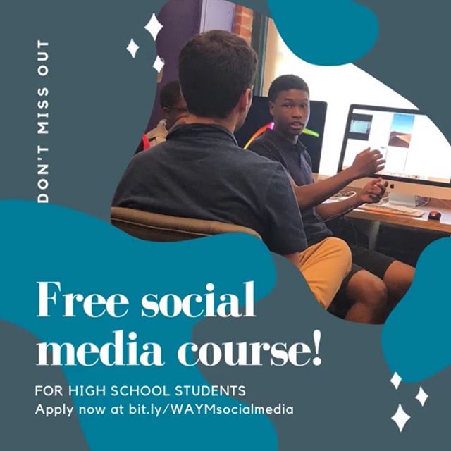 ✨We&rsquo;re recruiting high school students for a free social media course.✨
.
Students involved will learn how to build a social media campaign and attract followers, learn basic photography, video and graphic design skills. Students will also have