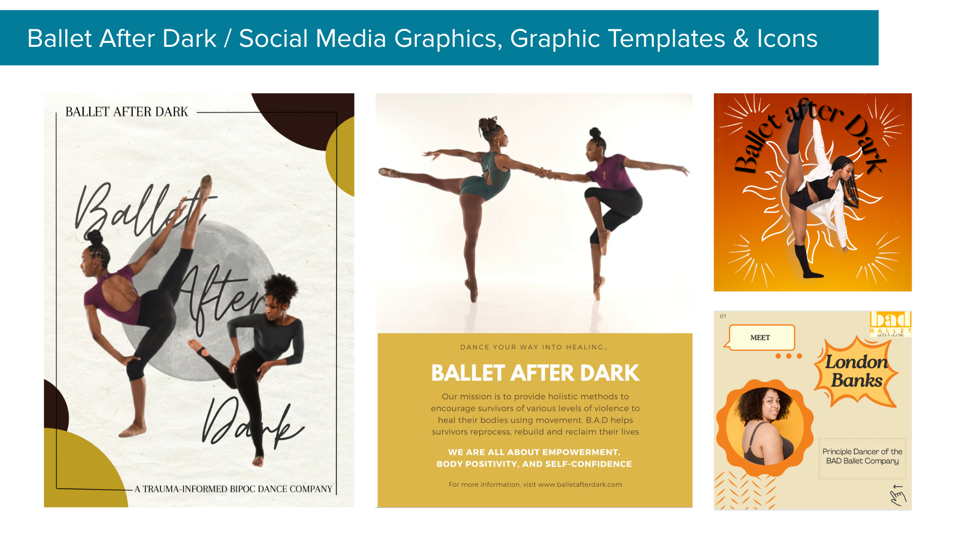  Ballet After Dark Social Media Graphics, graphic templates &amp; icons 