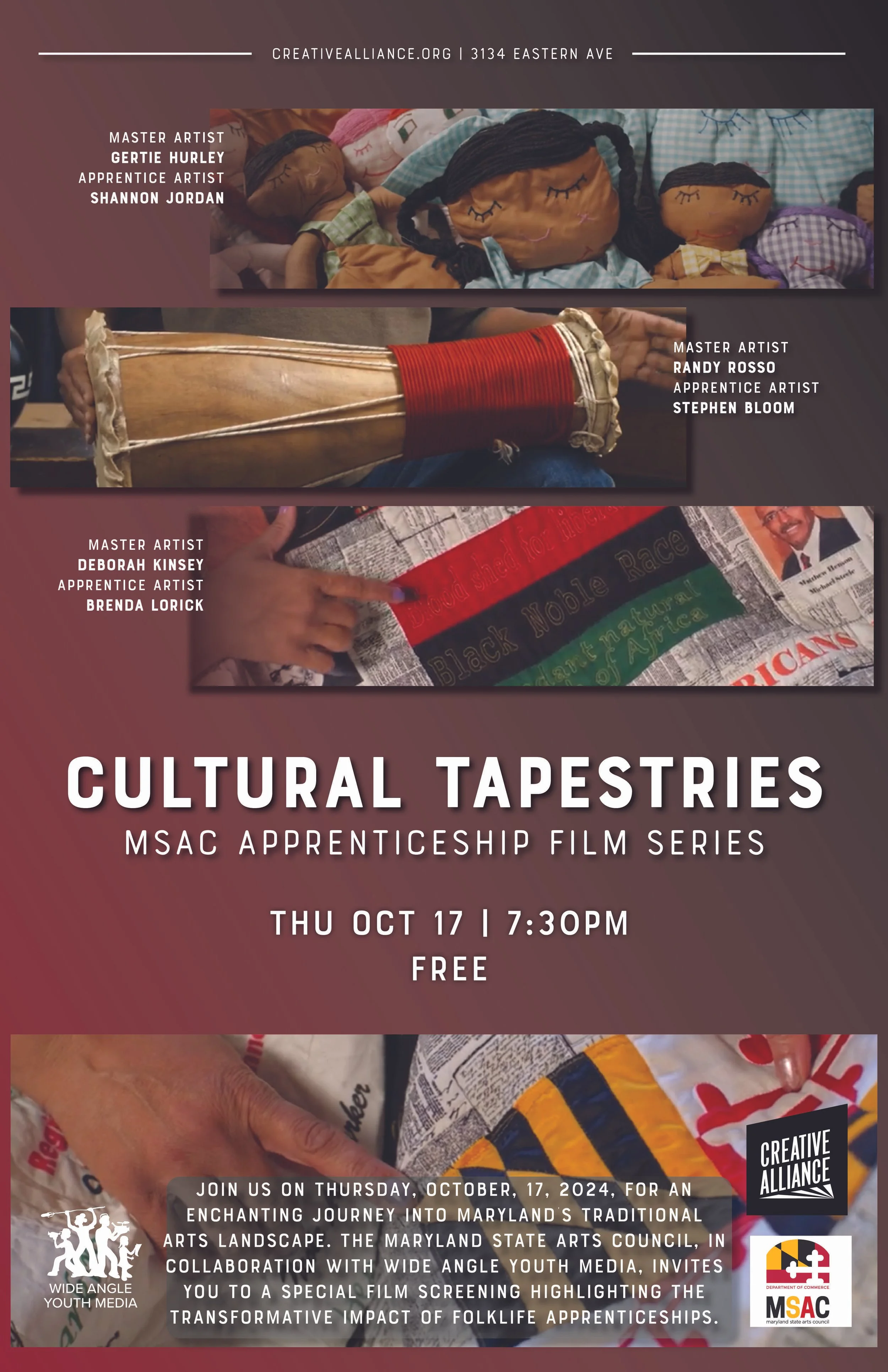Cultural Tapestries: MSAC Apprenticeship Film Series 