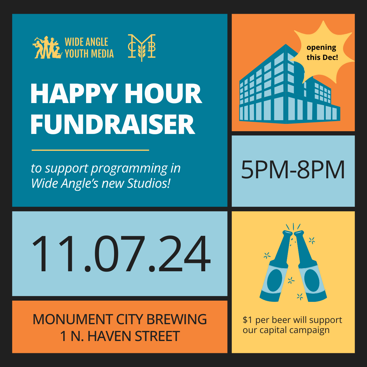Monument City Brewing Company Happy Hour Fundraiser