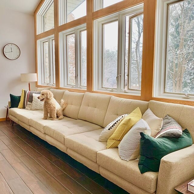 #SundayVibes Although you don&rsquo;t NEED an extra-long @burrow to dog sit, it definitely helps. 🐕