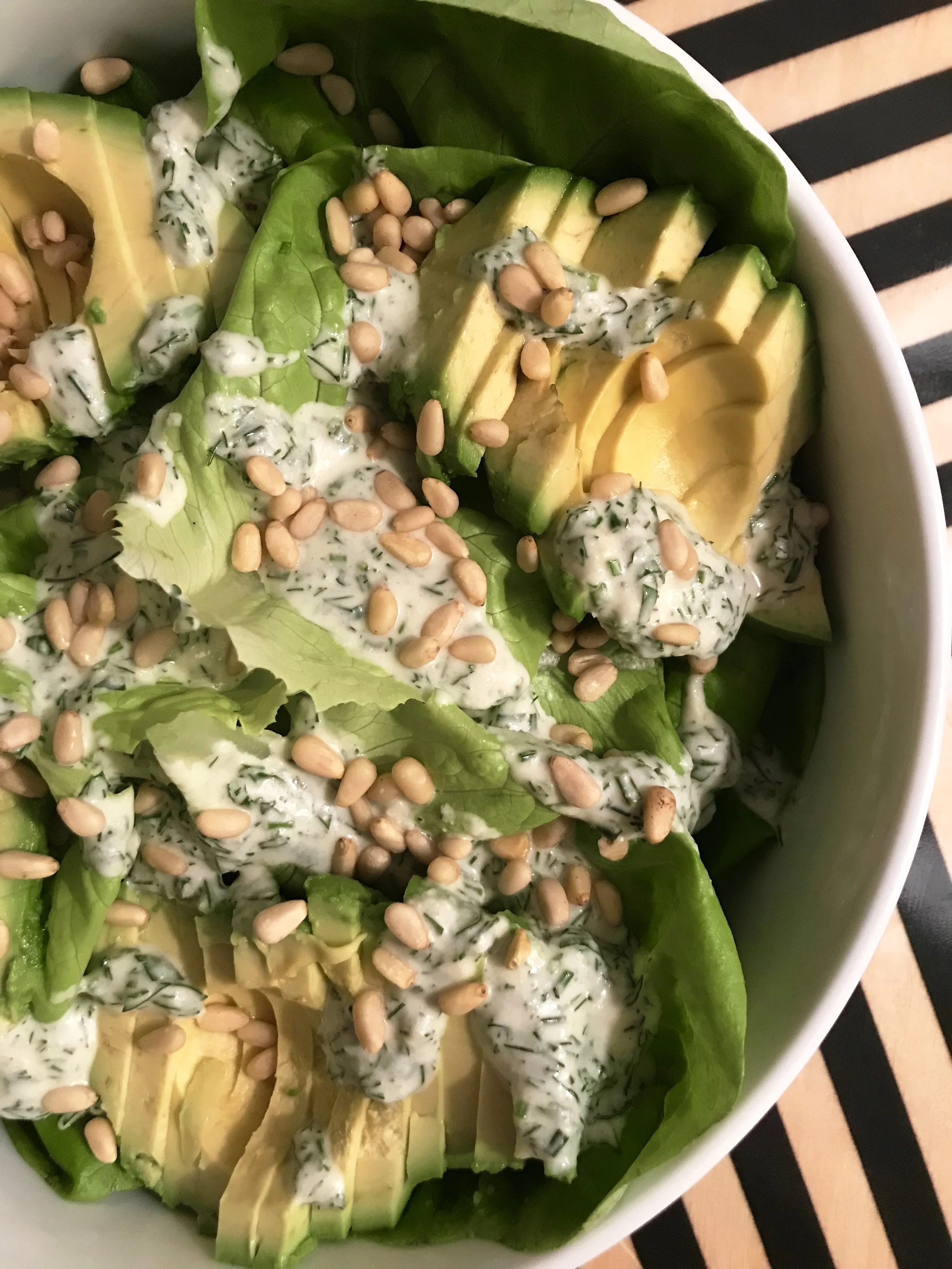3 Ingredient Salad With Vegan Ranch Dressing