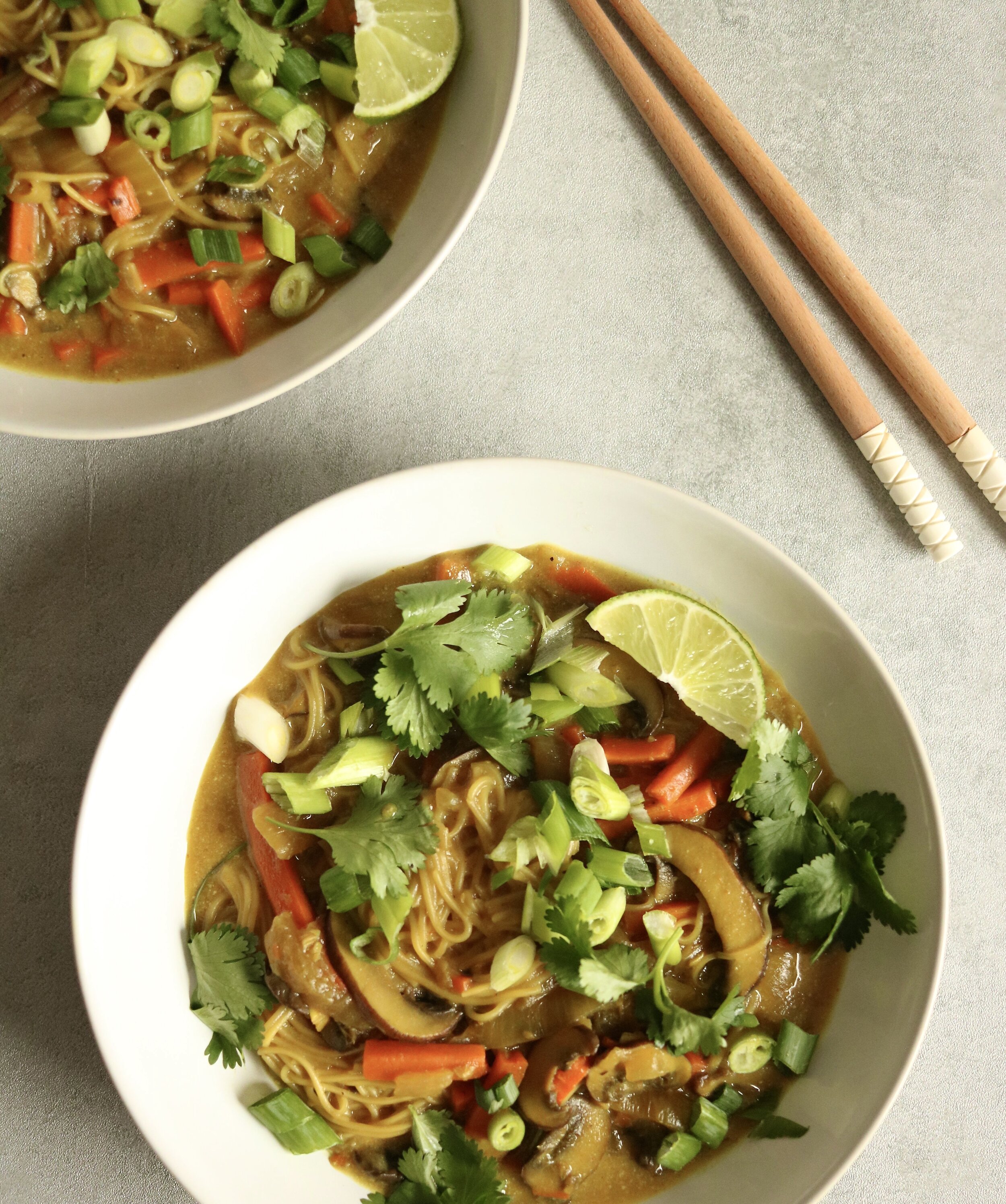 Brothy Coconut-Ginger-Turmeric Noodles