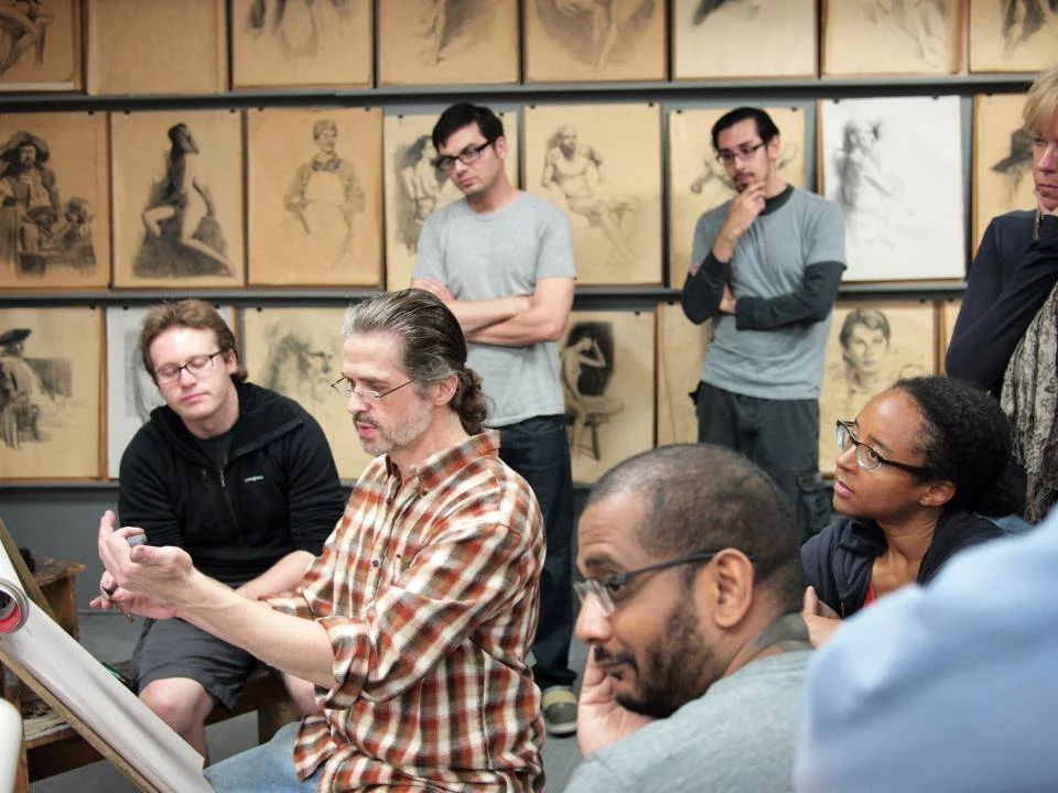 Glen Orbik teaching at the California Art Institute