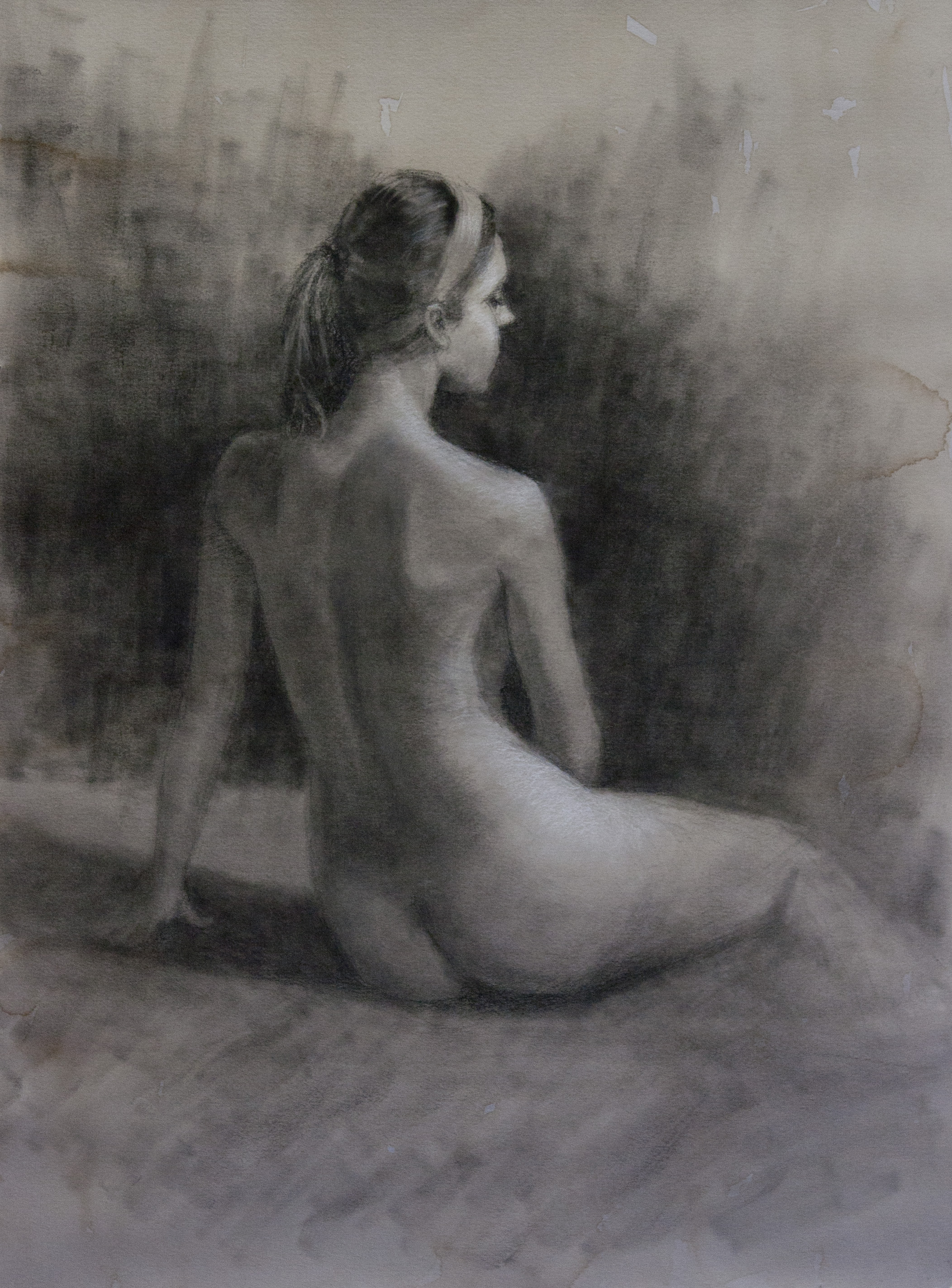 Charcoal drawing demo by George Paliotto
