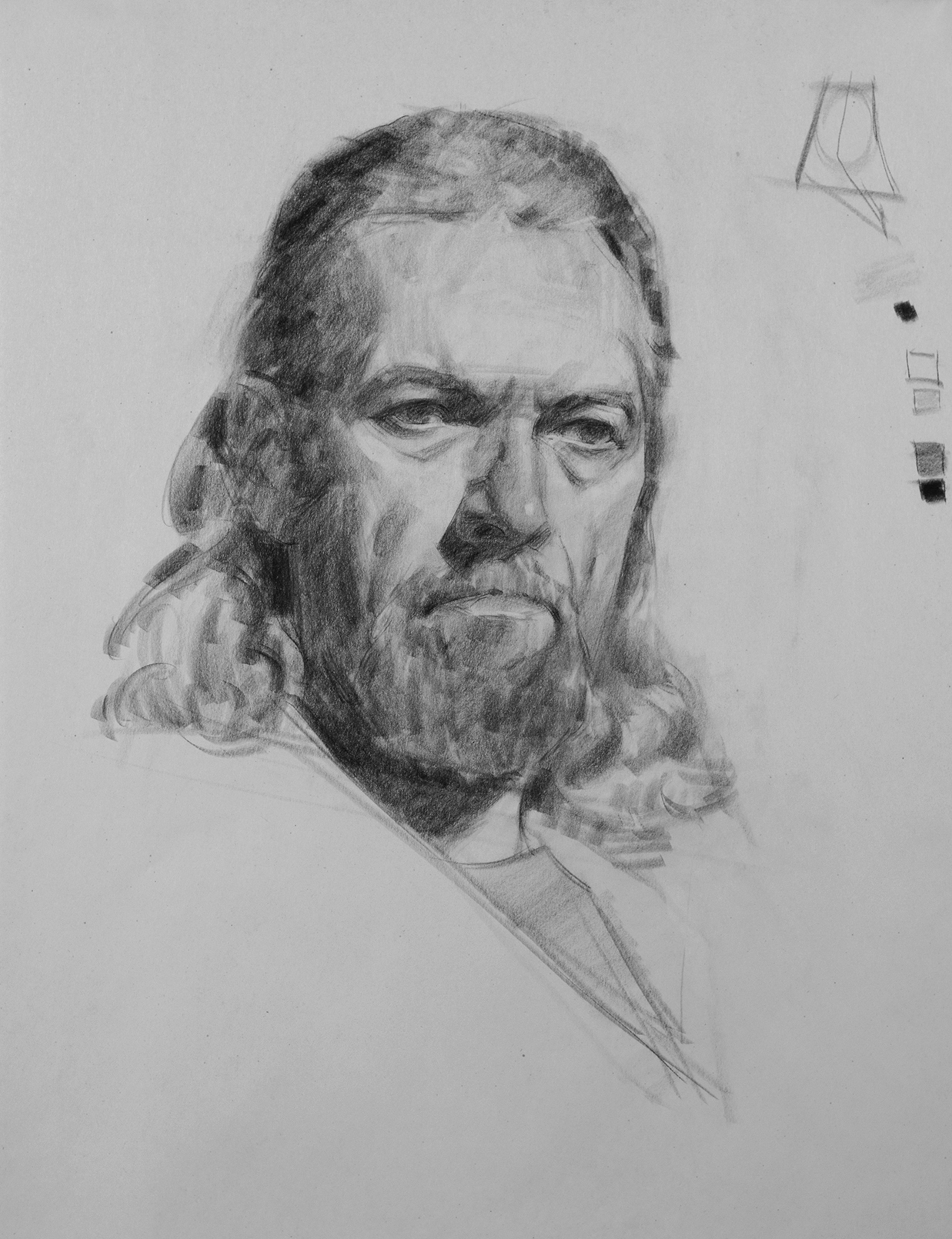 Charcoal Class demo by Mark Schwartz