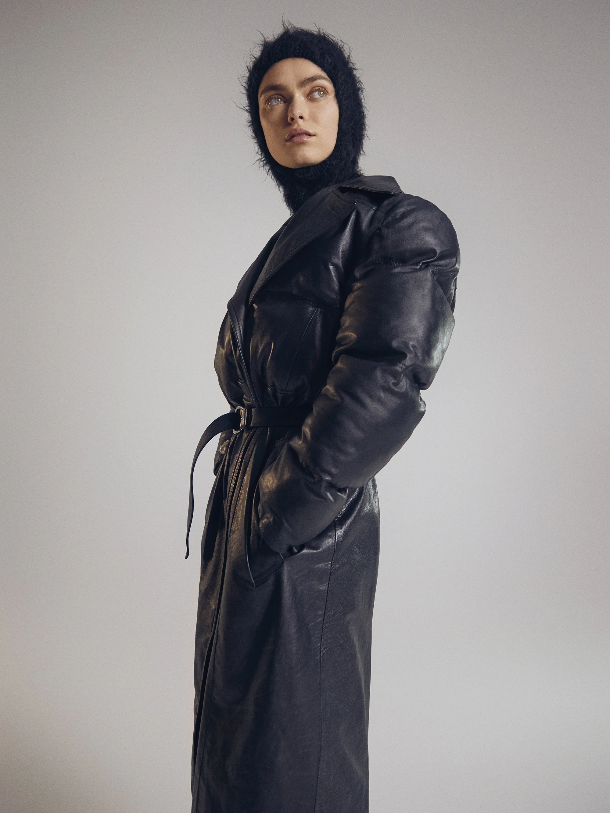 Coat and hat Ninamounah Photography, Meis & jip. Styling, Alex van der Steen @seemanagement. Hair & makeup, Suzanne Verberk @ncl representation. Model, Sophie Vlaming @ wwmodels. Photographer assistent, Annemarie Kuus