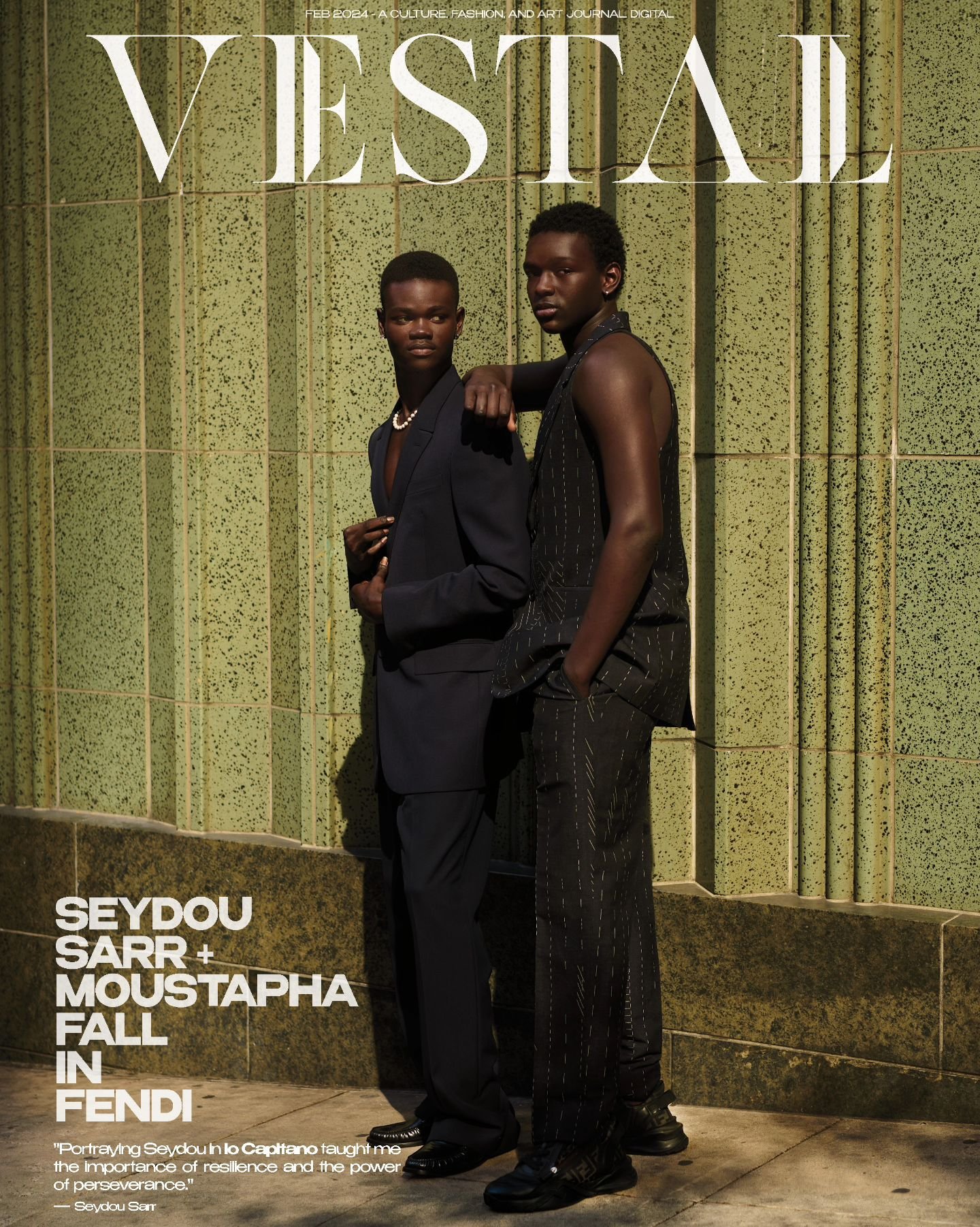 Oscar nominated for Best International Feature Film &ldquo;Io Capitano&rdquo; leading actors Seydou Sarr ( @sipaulsarr ) and Moustapha Fall ( @prince_noir__officiel ) in @fendi&nbsp;

In the thought-provoking film &ldquo;Io Capitano,&rdquo; directed 