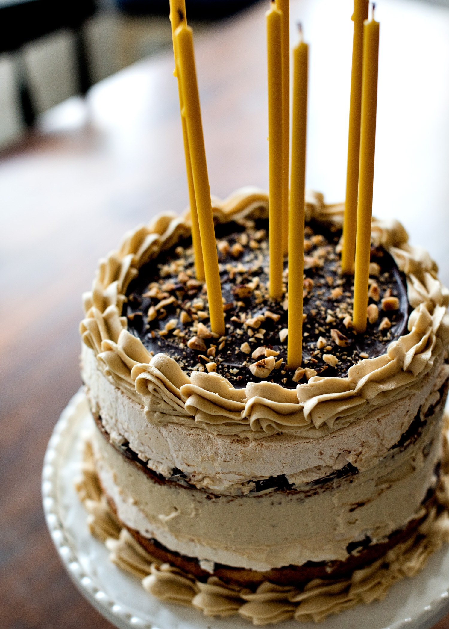 Hazelnut caramel Meringue cake — Beneath the Crust