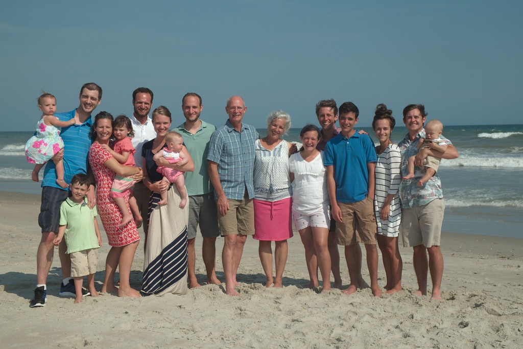 Family beach vacation our first summer living with family.
