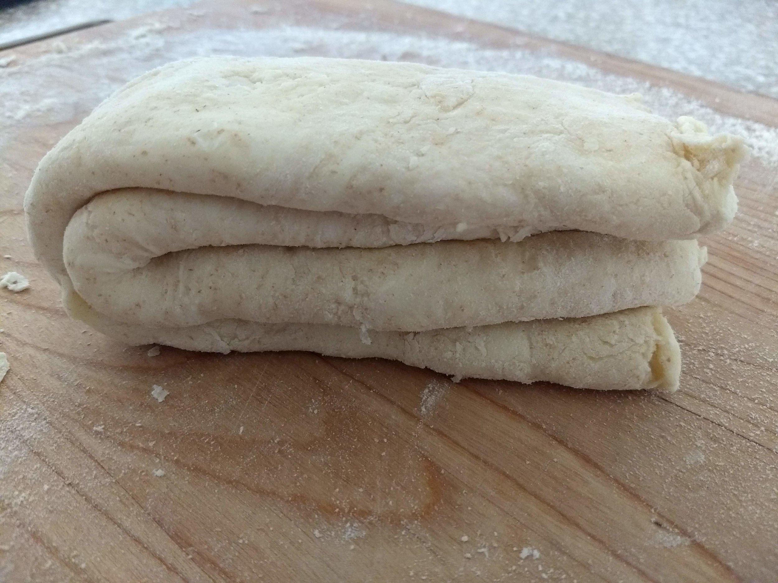You should see beautiful folds from the side