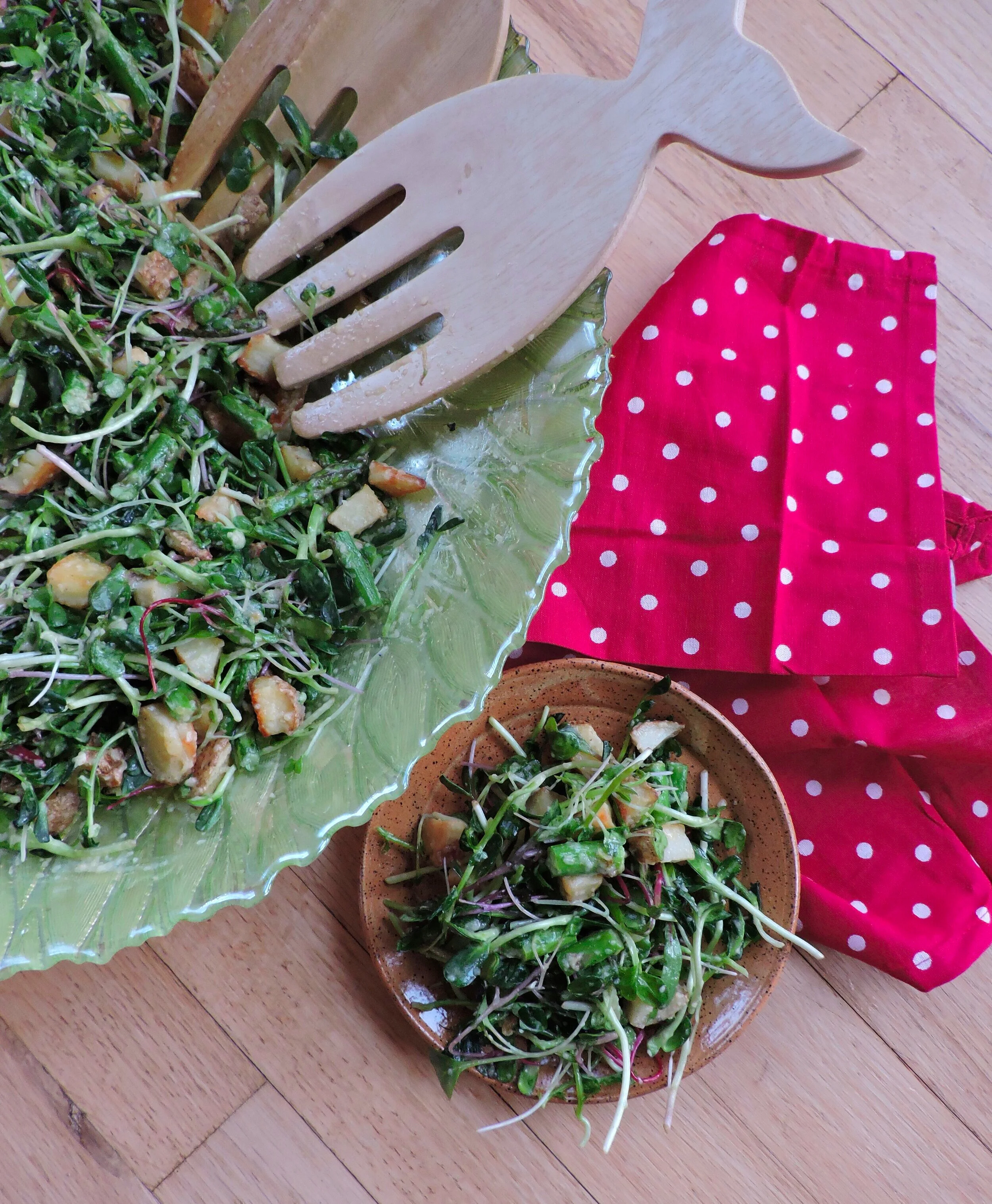 Potato & Asparagus Salad with Maple Dijon Dressing — Beneath the Crust