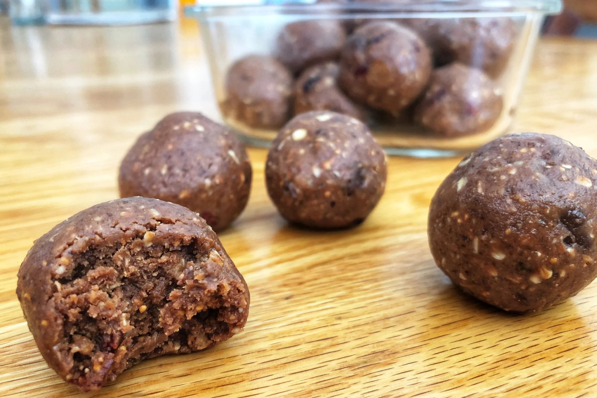 Chocolate, peanut butter & fig energy balls — Beneath the Crust