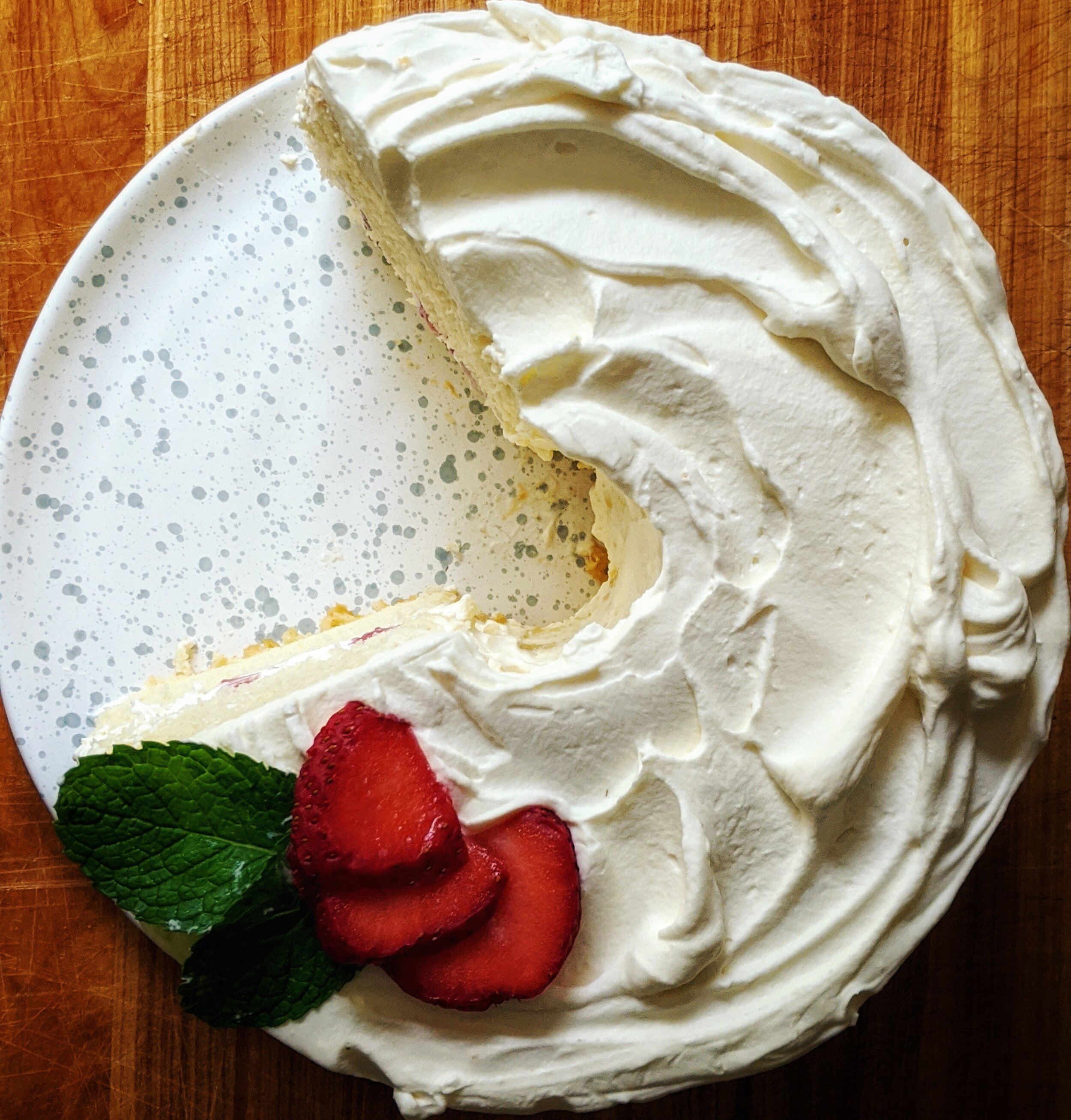 Strawberries and Cream Chiffon Cake — Beneath the Crust