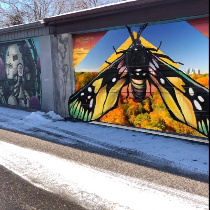 Video Drone, Mural ARt 1 of 6
Animation and sound mixing by karen darricades
Drone footage by Josh Morha @j.mex.ca 
Orig. Mural by @drippin_soul (KalkiAssefa)
ButterflyLaneway by NickSweetman w/StreetARToronto &amp; DavidSuzukiFoundation.
This work c