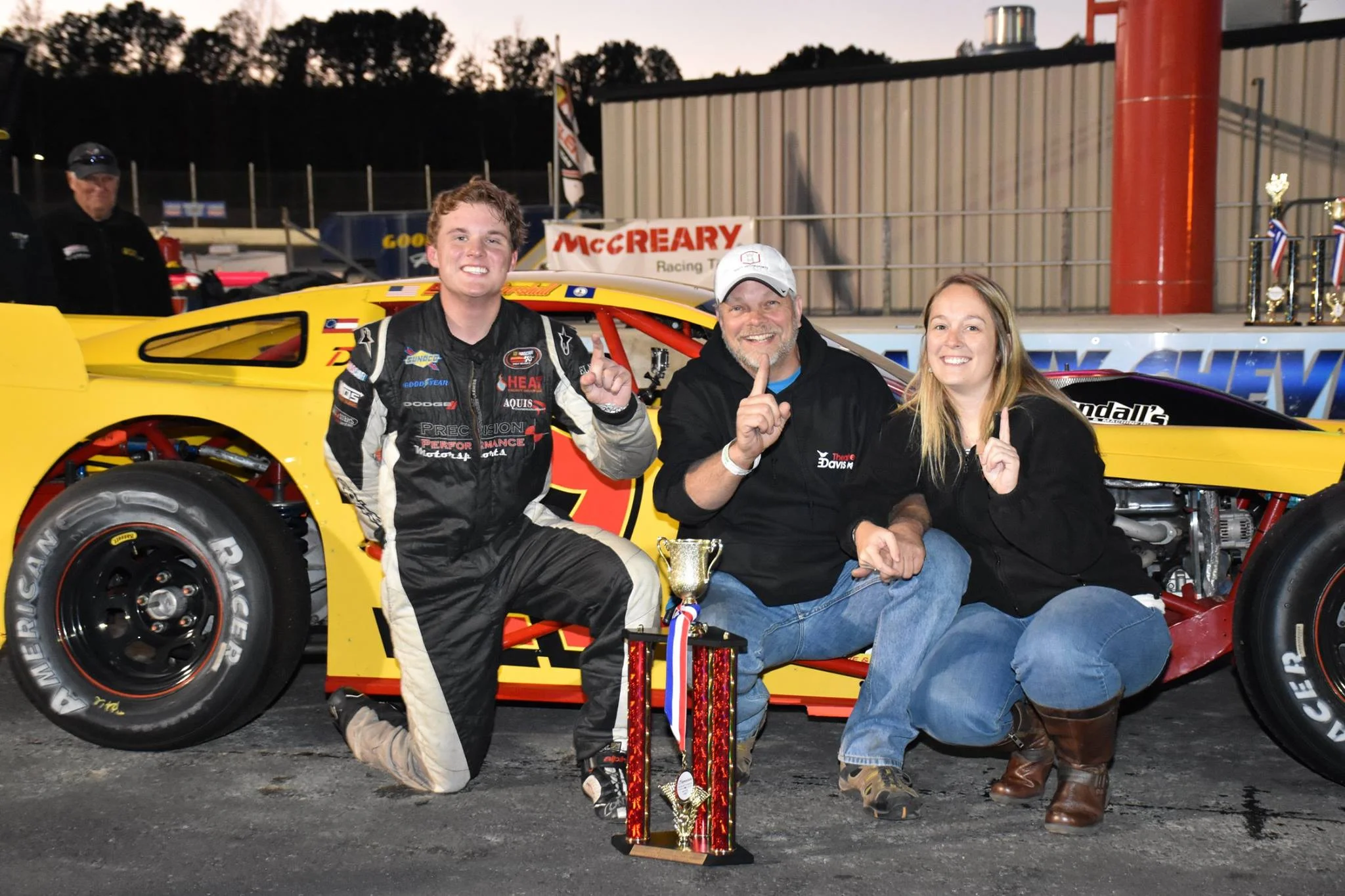 Victory Lane at Dominion Speedway