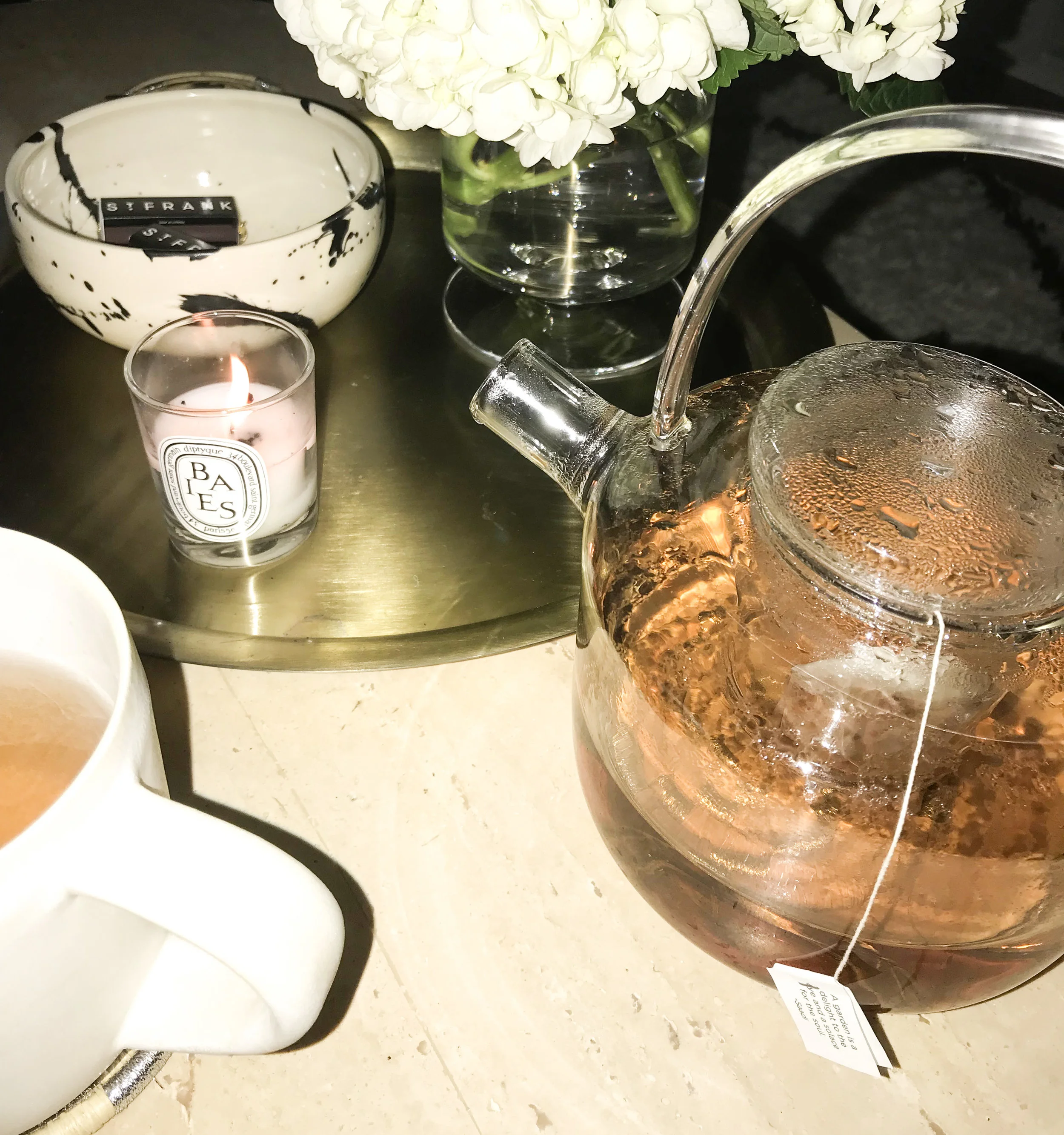 Hot Tea by Candlelight