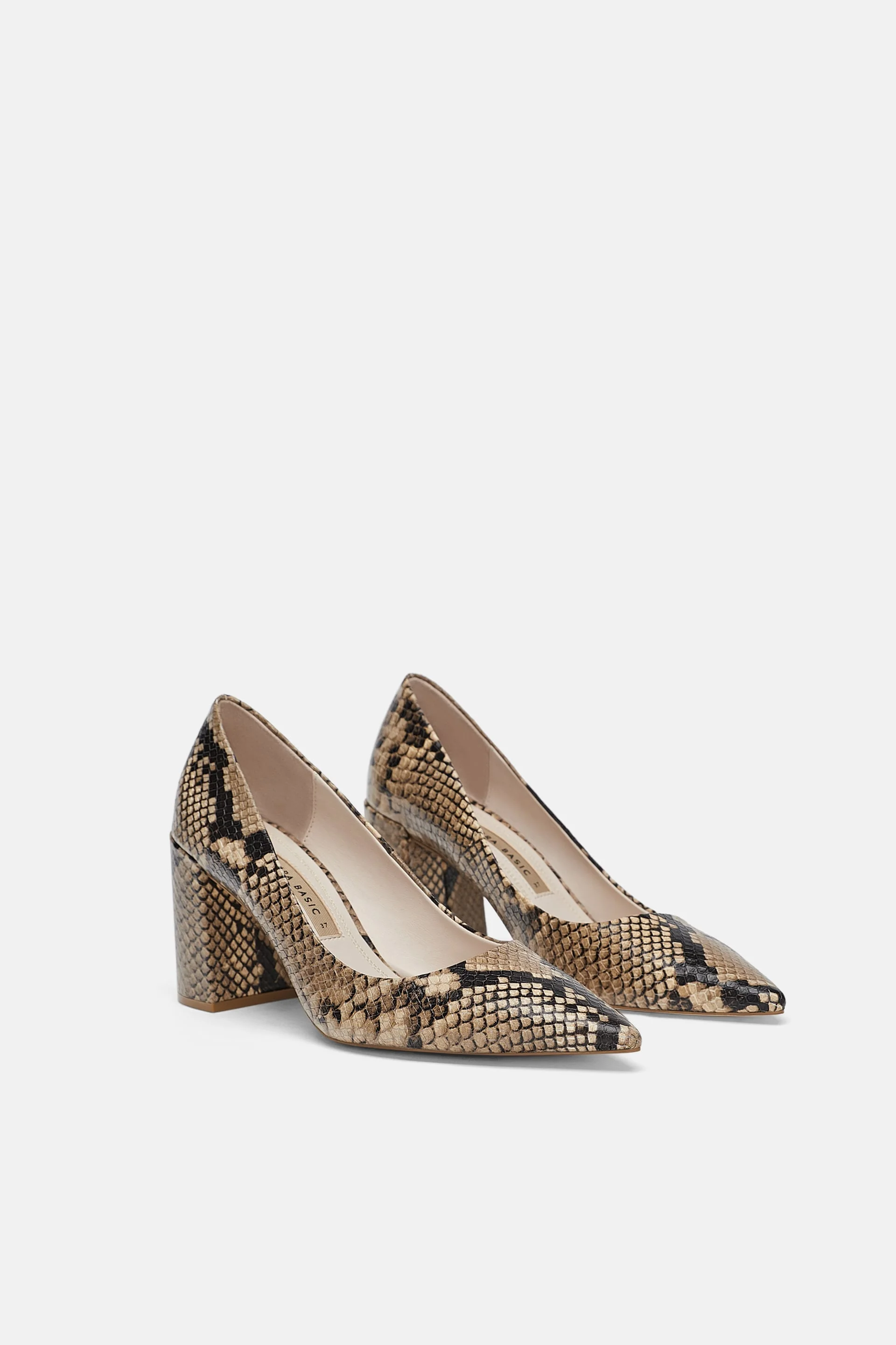 Animal Print Leather High Heels