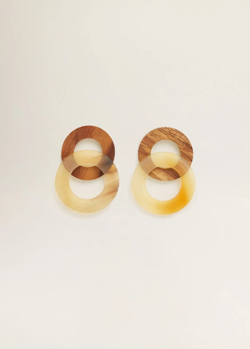 Wood Hoop Earrings $25.99