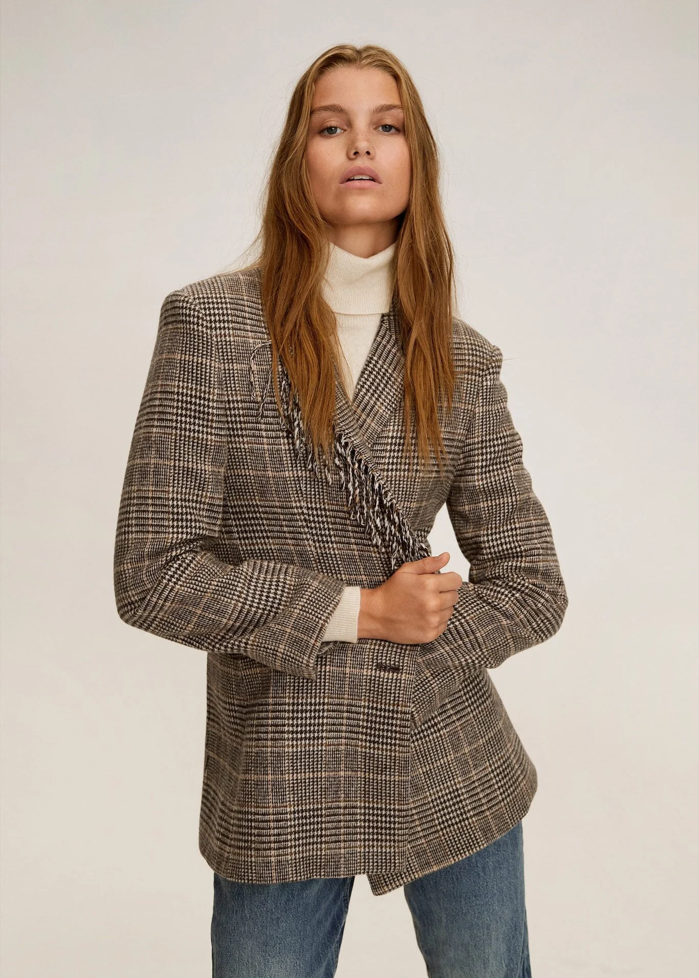Fringed Wool Blazer