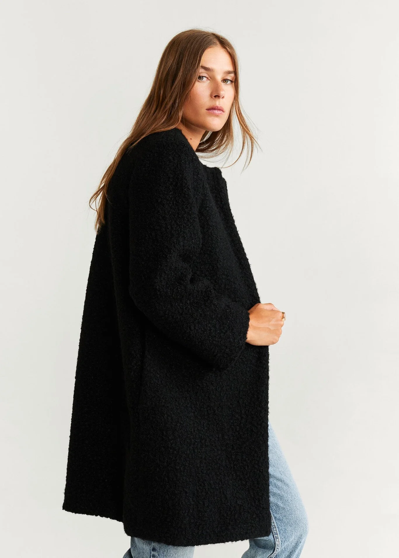 Faux Shearling Coat