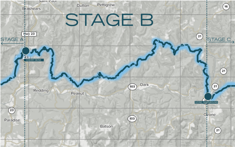 Ozark Highlands Trail Map Ozarks Highlands Trail Series: Stage B - Section 6 — 37 North Expeditions