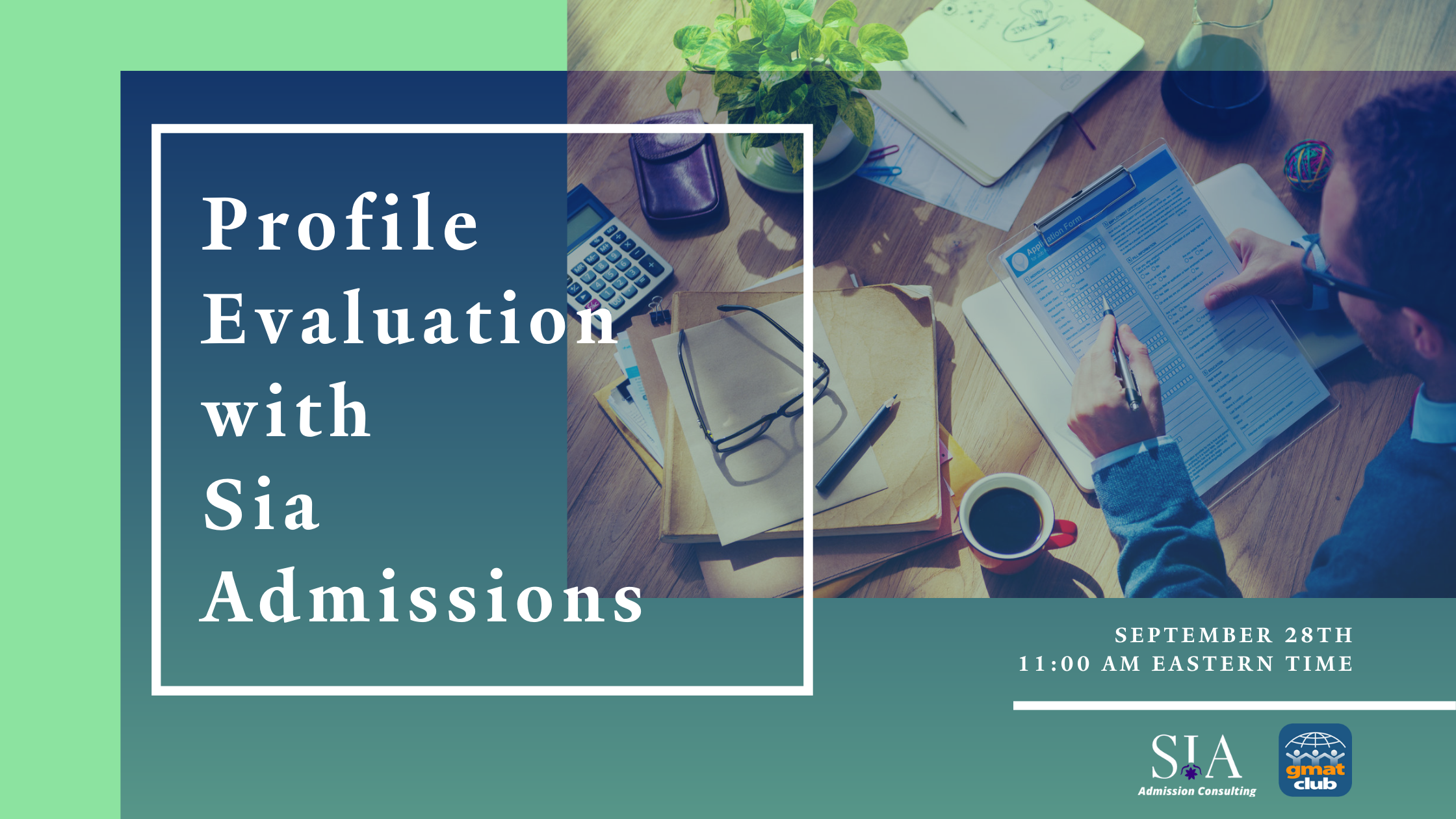 Zoom Live Profile Evaluation with Sia Admissions  