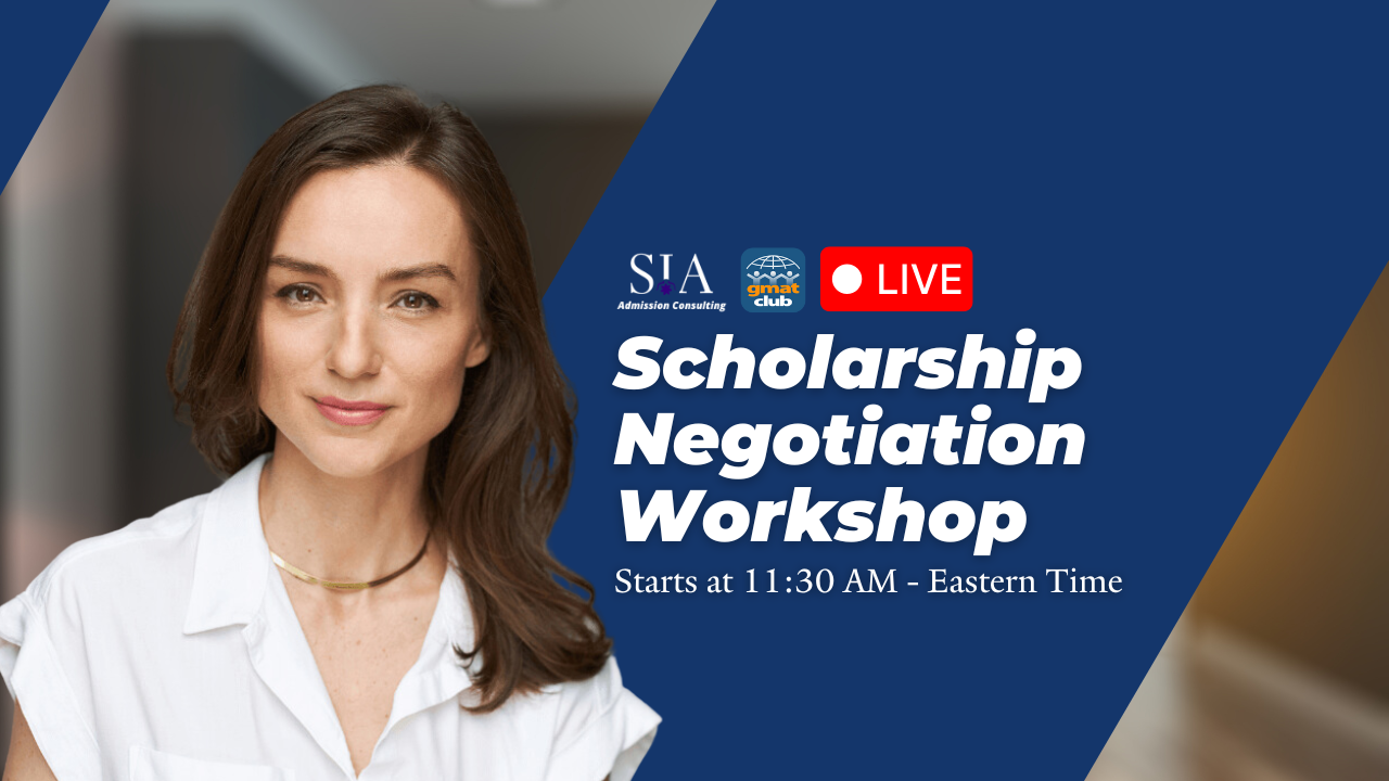 Scholarship Negotiation Workshop: Secure the Best MBA Funding Offer