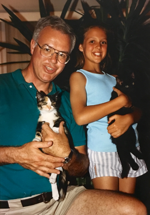 My dad and me, circa a long time ago... 