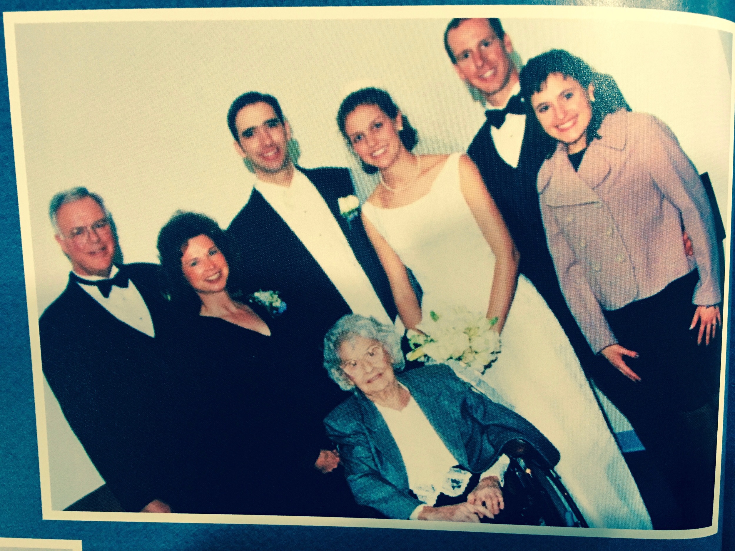 Mimi at our wedding, just weeks before she passed away. 