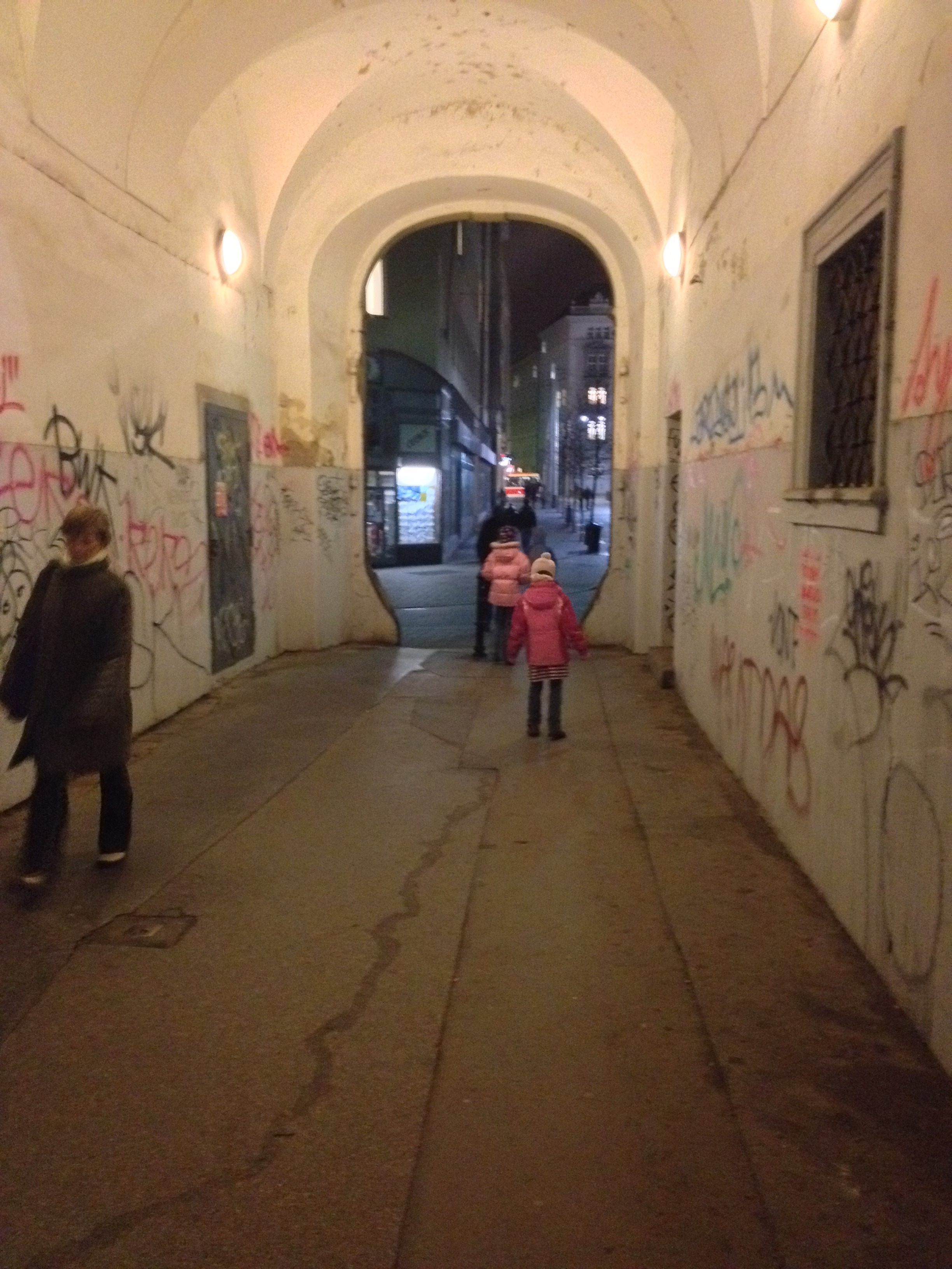 Nine feet of graffiti give rise to ornate old buildings throughout the city. 