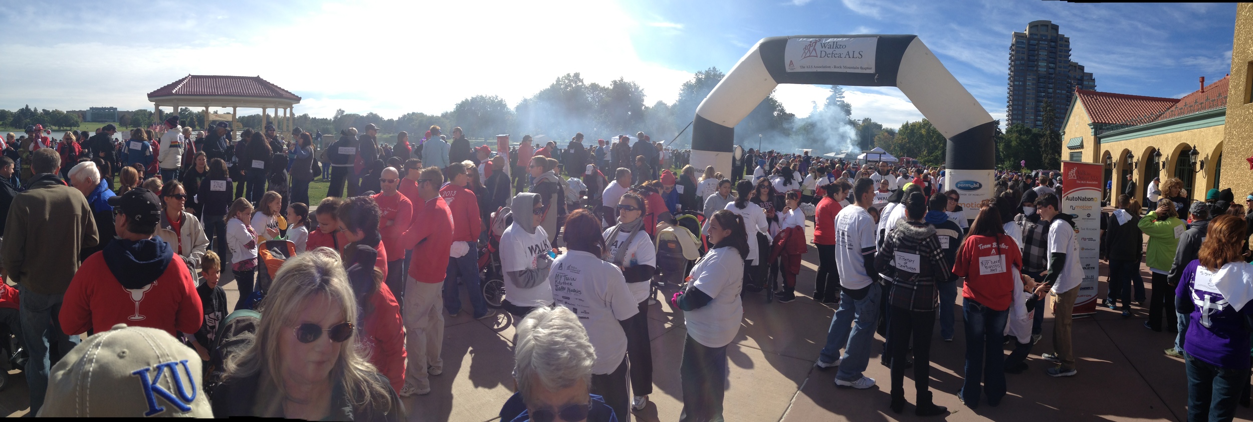 The walk starting line