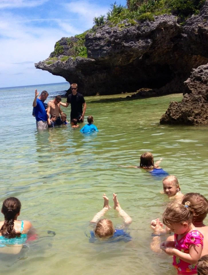 Mark is in Okinawa, Abby is wearing a brace, I'm going to camp