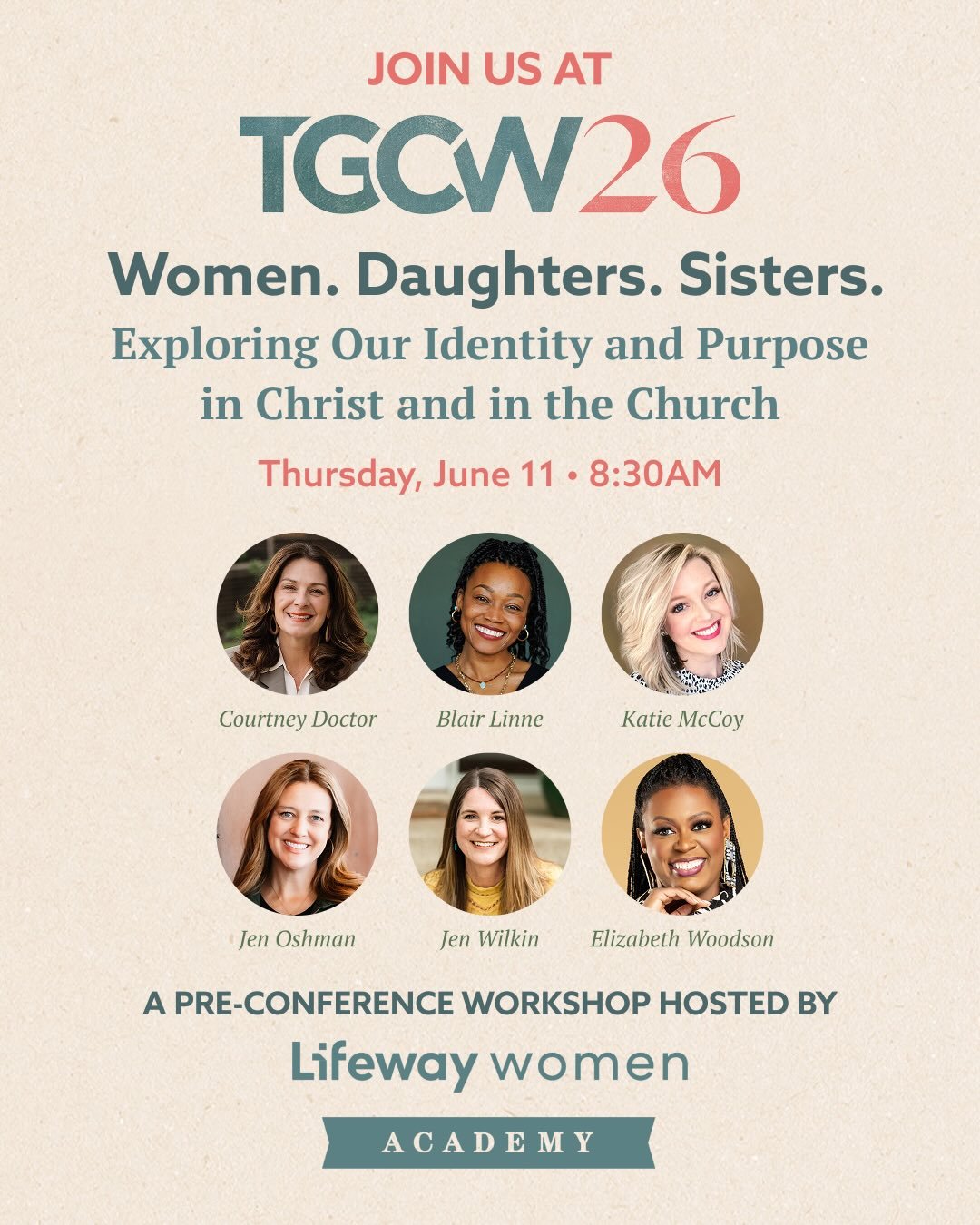 Book your flight to TGCW on June 10th! Because this pre-conference is going to be so good! I was on a call with these amazing women yesterday (How is it possible that I get to serve alongside them?? You know the saying, &ldquo;If you&rsquo;re the sma
