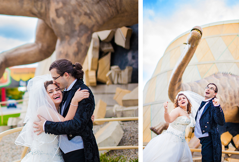 Nerdy wedding photographer at the Childrens Museum