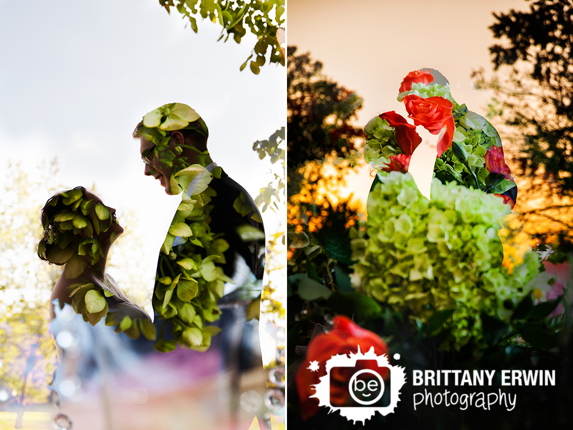 Indianapolis-hillcrest-country-club-wedding-photographer-couple-silhouette-portrait-double-exposure-flower-centerpiece.jpg