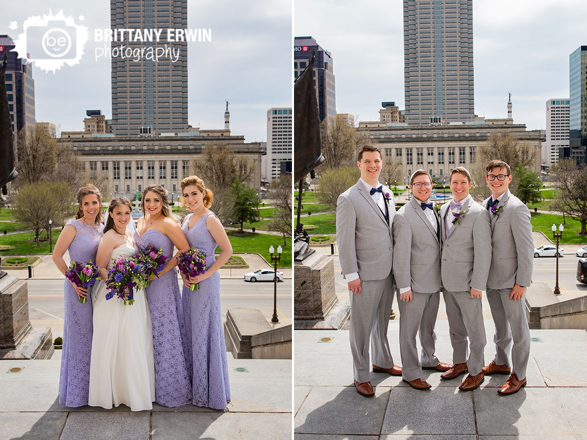 Downtown-Indianapolis-sklyine-portrait-bridal-party-groomsmen-bridesmaids-war-memorial.jpg