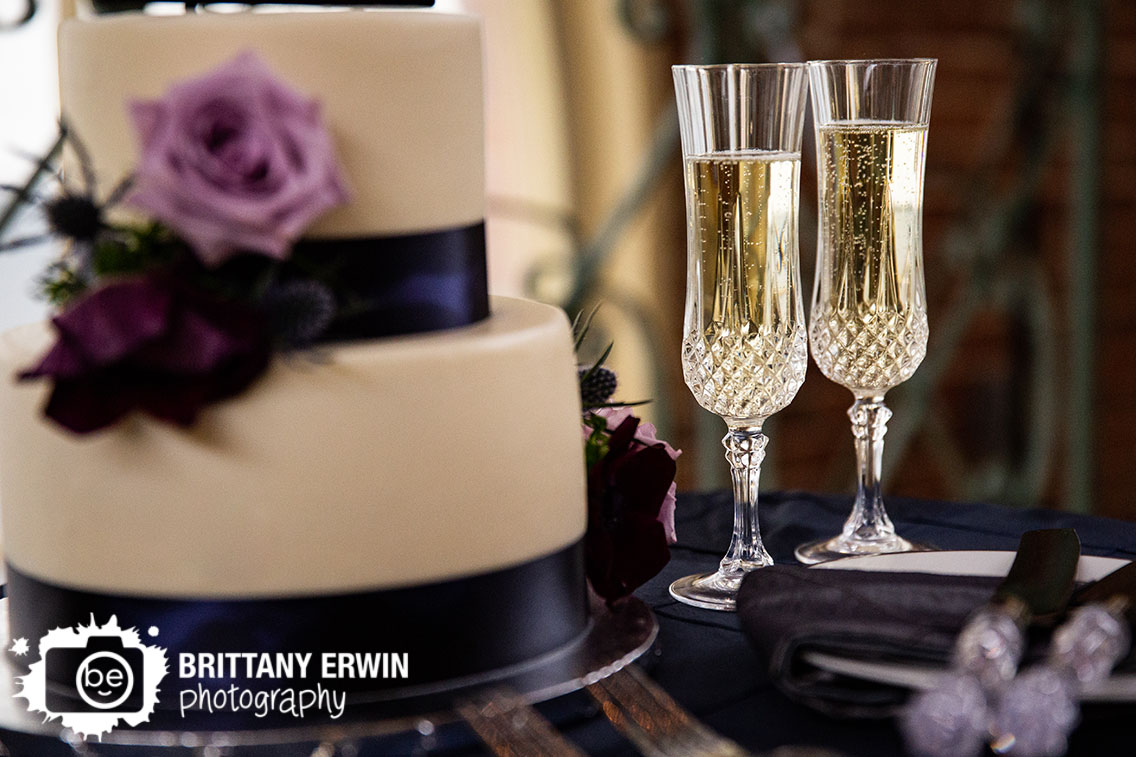 Downtown-Indianapolis-wedding-reception-photographer-cake-flowers-toasting-flutes-champagne.jpg