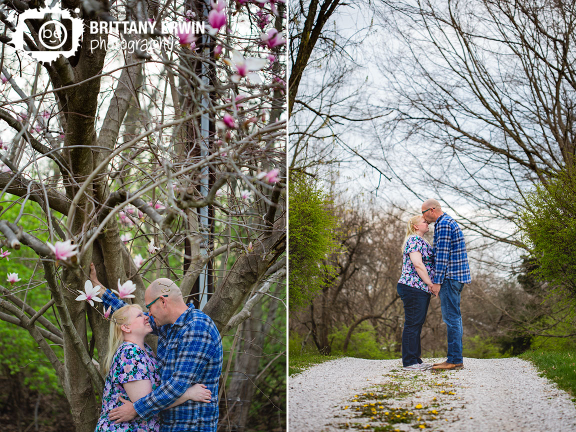 Indianapolis-engagement-portrait-photographer-spring-flower-tree-path-forehead-kiss.jpg