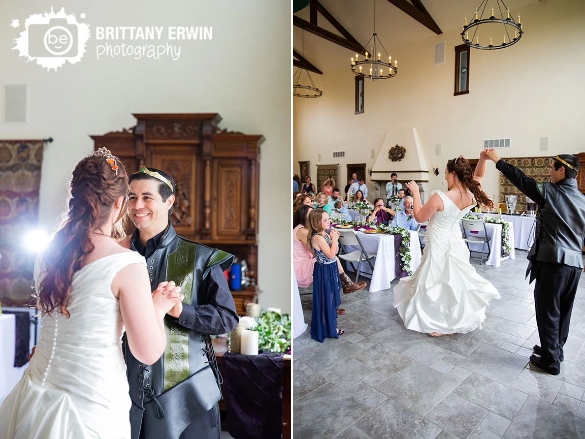 Clayshire-Castle-wedding-reception-photographer-bride-groom-first-dance-twirl.jpg