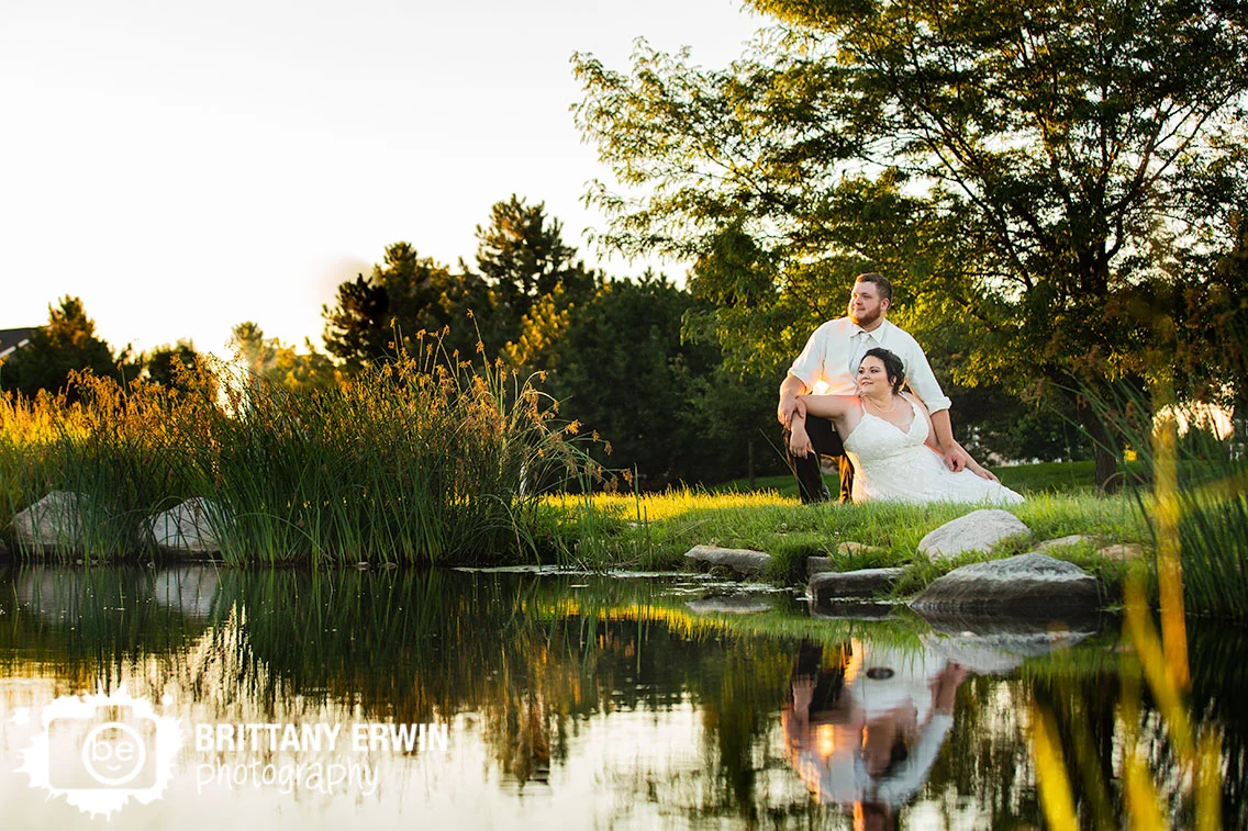 Heartland-crossing-golf-links-wedding-photographer-roundabout-pond-sunset-portrait.jpg
