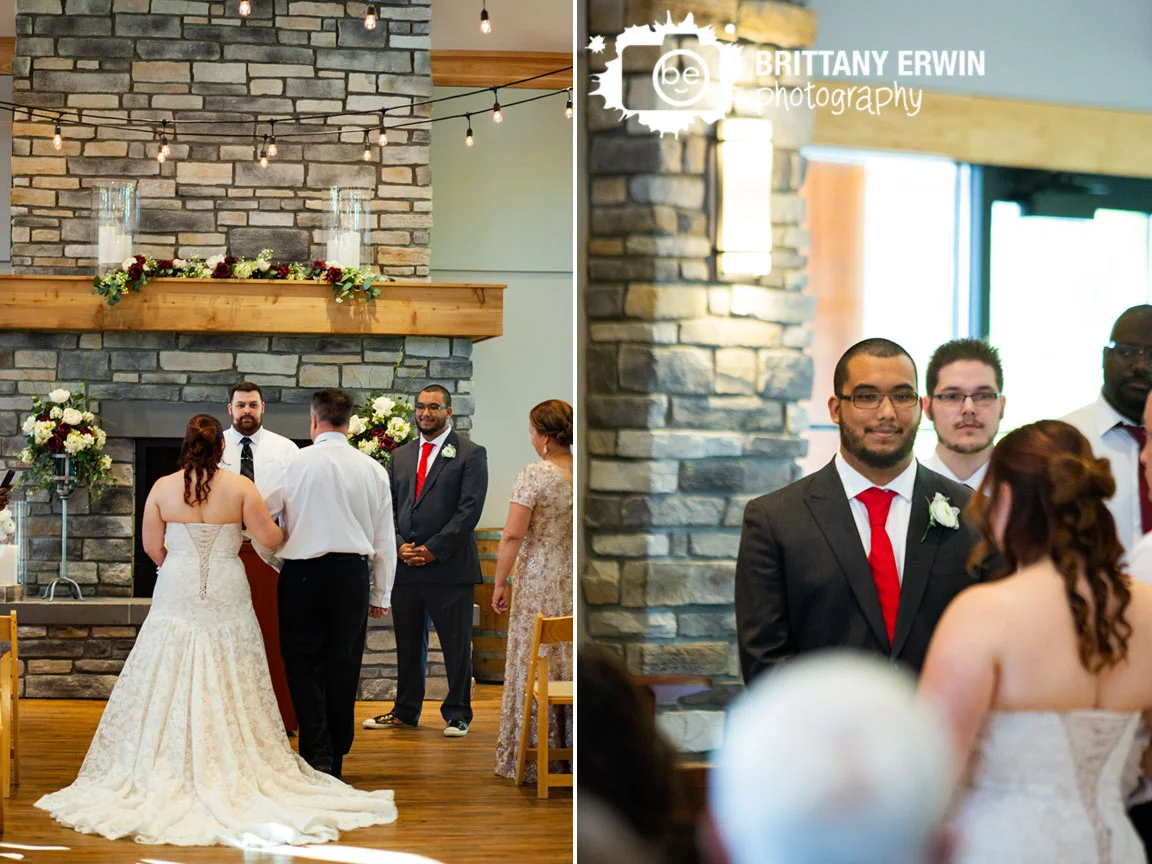 Wedding-photographer-indoor-ceremony-sycamore-at-mallow-run-groom-reaction-bride-walking-down-aisle.jpg