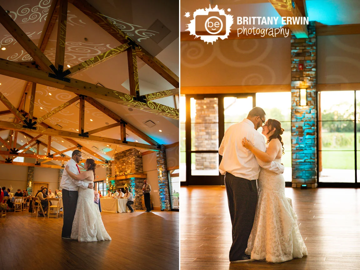 First-dance-sycamore-at-mallow-run-indiana-winery-reception-photographer-texture-ceiling-light.jpg