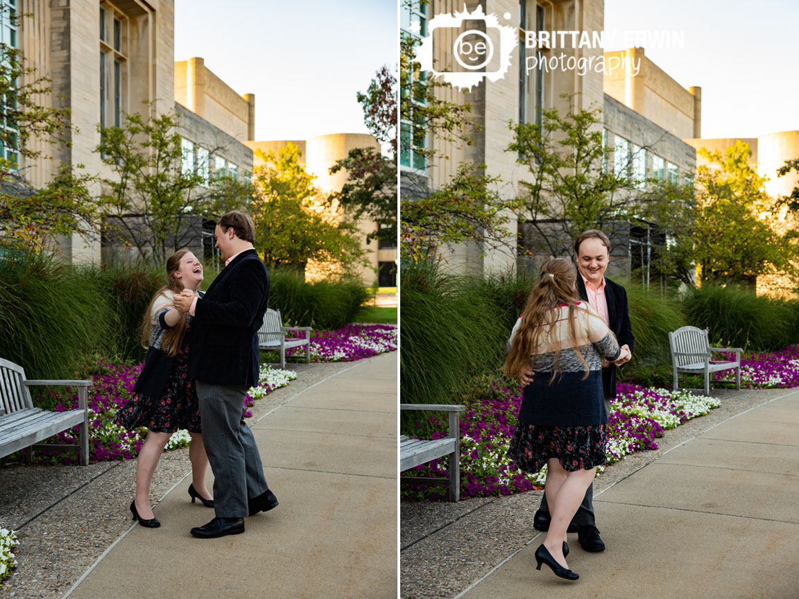 Bloomington-Indiana-University-IU-engagement-portrait-photographer-flowers-fall-couple-dancing-fun-laugh.jpg
